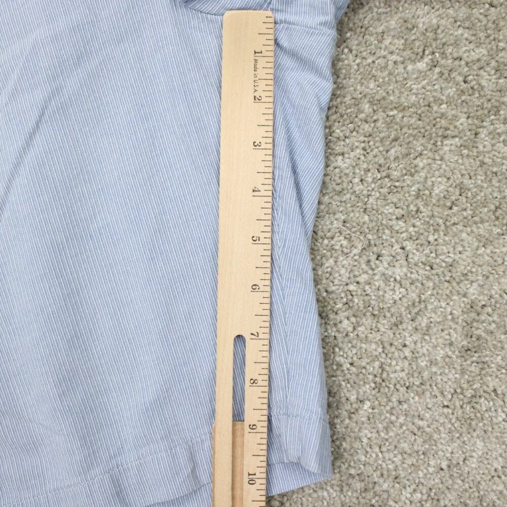 Banana Republic Aiden Club Chino Shorts Mens 34 Blue Cotton Textured 10